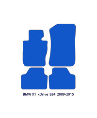 Dywaniki welurowe linia Exclusive do BMW X1 - 2009-2015 - xDrive E84 - Czarne Exclusive