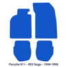 Dywaniki welurowe do Porsche 911 Targa 1993-1997 - 993 - Czarne