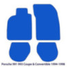 Dywaniki welurowe do Porsche 911 Coupe & Kabriolet 1993-1997 - 993 - Czarne