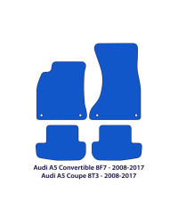 Dywaniki welurowe linia Exclusive do Audi A5 / S5 / RS5 2007-2017 - 8F7, 8T3 - Czarne Exclusive