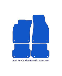 Dywaniki welurowe linia Exclusive do Audi A6 & S6 2004-2011 - C6 - Czarne Exclusive