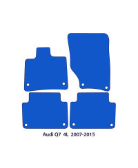 Dywaniki welurowe linia Exclusive do Audi Q7 - 2006-2016 - 4L - Czarne Exclusive