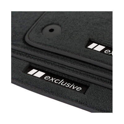 Dywaniki welurowe linia Exclusive do Audi TT 1998-2006 - 8N - Czarne Exclusive