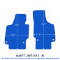 Dywaniki welurowe linia Exclusive do Audi TT / TTS / TT RS 2006-2014 - 8J - Czarne Exclusive