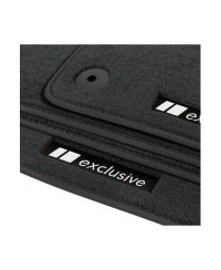 Dywaniki welurowe linia Exclusive do Audi Q4 e-tron & Q4 e-tron Sportback - F4 - Czarne Exclusive