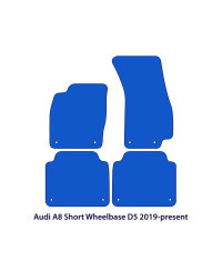 Dywaniki welurowe linia Exclusive do Audi A8/S8 krótki rozstaw osi 2017-2026 -D5 - Czarne Exclusive
