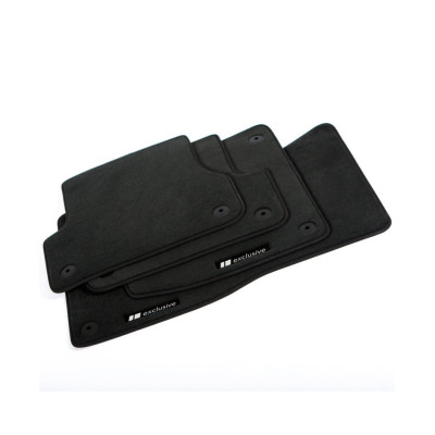 Dywaniki welurowe linia Exclusive do Audi A8/S8 krótki rozstaw osi 1994-2002 - D2 - Czarne Exclusive