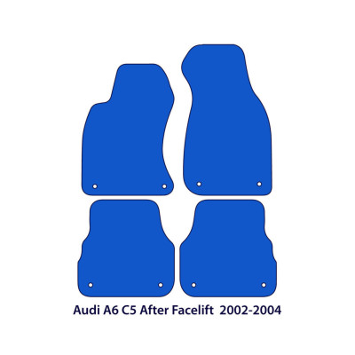 Dywaniki welurowe linia Exclusive do Audi A6 1997-2004 | Allroad 2000-2004 - C5 - Czarne Exclusive