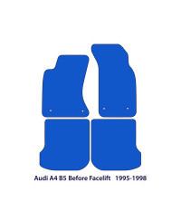 Dywaniki welurowe linia Exclusive do Audi A4 - 1994-2001- B5 - Czarne Exclusive