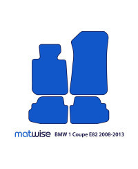 Dywaniki welurowe linia Exclusive do BMW Serii 1 Coupé 2006-2013 - E82 - Czarne Exclusive