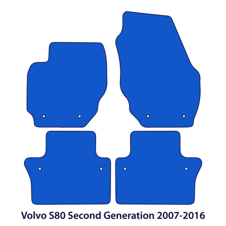 Dywaniki welurowe linia Exclusive do Volvo S80 2006-2016 - II Gen - SWE Logo