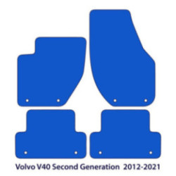 Dywaniki welurowe do Volvo V40 - 2012-2021 - SWE Logo