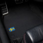 Dywaniki welurowe linia Exclusive do Volvo V40 - 2012-2021 - SWE Logo