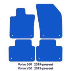 Dywaniki welurowe do Volvo S60 & V60 2019-2025 - SWE Logo