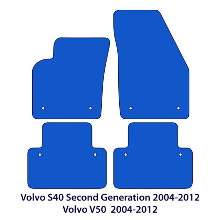 Dywaniki welurowe linia Exclusive do Volvo S40 & V50 2003-2012 - SWE Logo