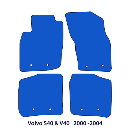 Dywaniki welurowe linia Exclusive do Volvo S40 & V40 1995-2004 - I Gen Facelift - SWE Logo