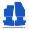 Dywaniki welurowe do Volvo C70 2006-2013 - Czarne