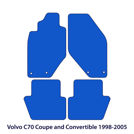 Dywaniki welurowe linia Exclusive do Volvo C70 Coupe & Kabriolet 1997-2005 - SWE Logo