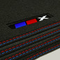 Dywaniki welurowe linia Exclusive do BMW X2 - 2023-2026 - U10 - X Logo