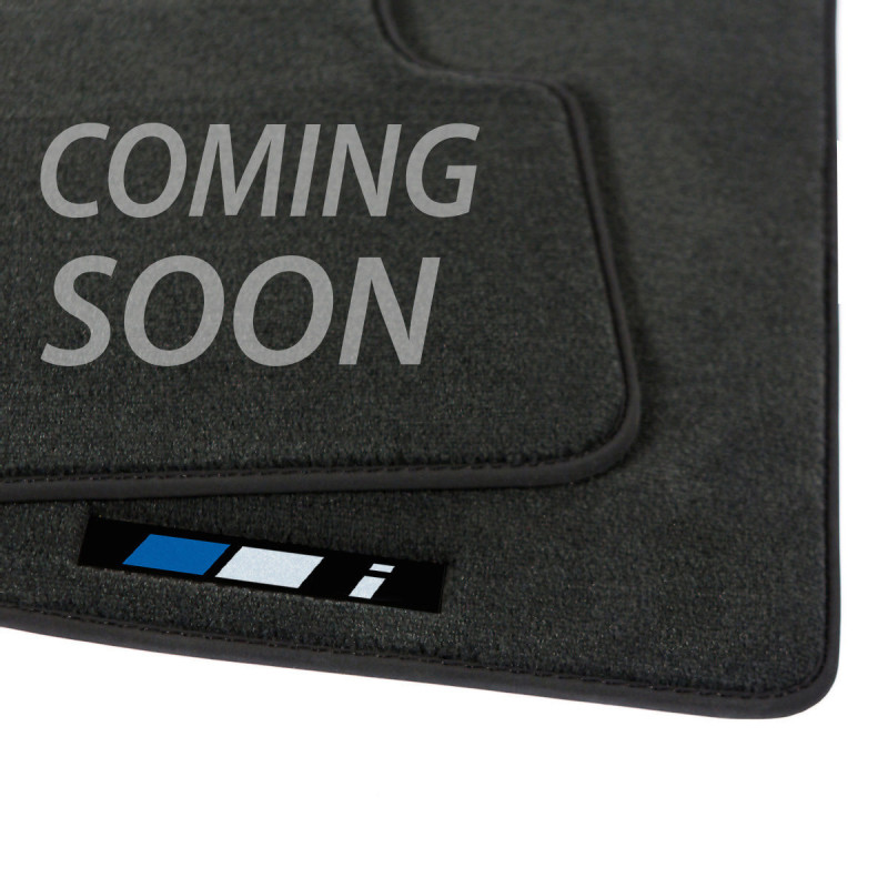 BMW i4 Gran Coupe Velour Floor Mats - G26 - Black i Logo