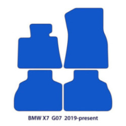 Dywaniki welurowe do BMW X7 - 2019-2026 - G07 - X Logo