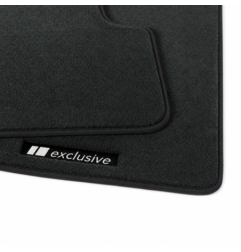 Dywaniki welurowe linia Exclusive do Abarth 500 2008-2015 – Czarne Exclusive