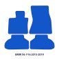 Dywaniki welurowe linia Exclusive do BMW X6 - 2014-2019 - F16 - X Logo