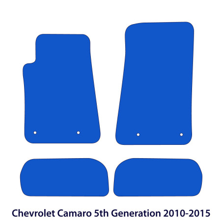 Dywaniki welurowe linia Exclusive do Chevrolet Camaro Coupe & Cabrio 2006-2015 - V gen - Czarne