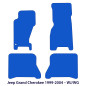 Dywaniki welurowe linia Exclusive do Jeep Grand Cherokee 1998-2004 - WJ / WG - Czarne