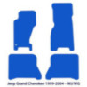 Dywaniki welurowe do Jeep Grand Cherokee 1998-2005 - WJ WG - Czarne