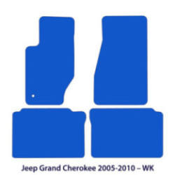 Dywaniki welurowe do Jeep Grand Cherokee 2005-2010 - WK - Czarne