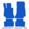 Dywaniki welurowe do Mercedes AMG GT 2018-2025 - 4-drzwiowy Hatchback X290 - Czarne