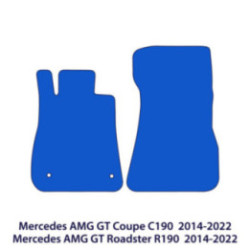 Dywaniki welurowe do Mercedes AMG GT 2014-2021 Coupe & Roadster C190 & R190 - Czarne