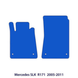 Dywaniki welurowe do Mercedes SLK 2005-2011 - R171 - Czarne