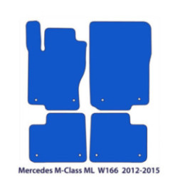 Dywaniki welurowe do Mercedes M-Class ML 2011-2015 - W166 - Beżowe
