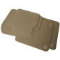 Dywaniki welurowe linia Exclusive do Mercedes C-Class 2007-2014 - W204 & S204 - Beżowe