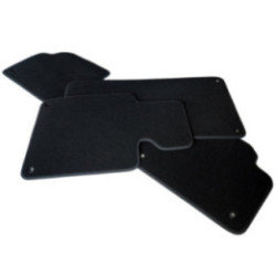 Dodge Grand Caravan 2008-2011 & Chrysler Town and Country 2008-2011 3 Rows Velour Floor Mats - Black
