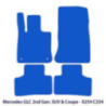 Dywaniki welurowe do Mercedes GLC SUV 2022-2026 Coupe 2022-2026 - X254 C254 - Czarne