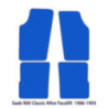 Dywaniki welurowe do Saab 900 - 1986-1994 - Po liftingu - Czarne