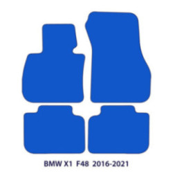Dywaniki welurowe do BMW X1 2014-2022 - F48 - Czarne