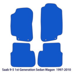 Dywaniki welurowe do Saab 9-5 1997-2009 - Czarne