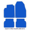 Dywaniki welurowe do Saab 9-3 2008-2012 - Sedan & Kombi - Czarne