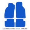 Dywaniki welurowe do Saab 9-3 Kabriolet 1998-2003 - Czarne