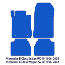 Dywaniki welurowe do Mercedes E-Class 1995-2003 - W210 & S210 - Czarne