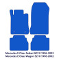 Dywaniki welurowe linia Exclusive do Mercedes E-Class 1995-2003 - W210 & S210 - Czarne