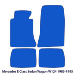 Dywaniki welurowe do Mercedes E-Class 1984-1993 - W124 -Czarne