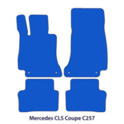 Dywaniki welurowe do Mercedes CLS 2017-2024 - C257 - Czarne