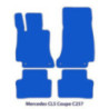 Dywaniki welurowe do Mercedes CLS 2017-2024 - C257 - Czarne