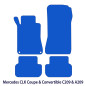 Dywaniki welurowe linia Exclusive do Mercedes CLK - Coupe & Kabriolet C209 & A209 - Czarne