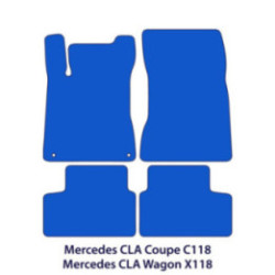 Dywaniki welurowe do Mercedes CLA 2019-2025 - C118 & X118 - Czarne